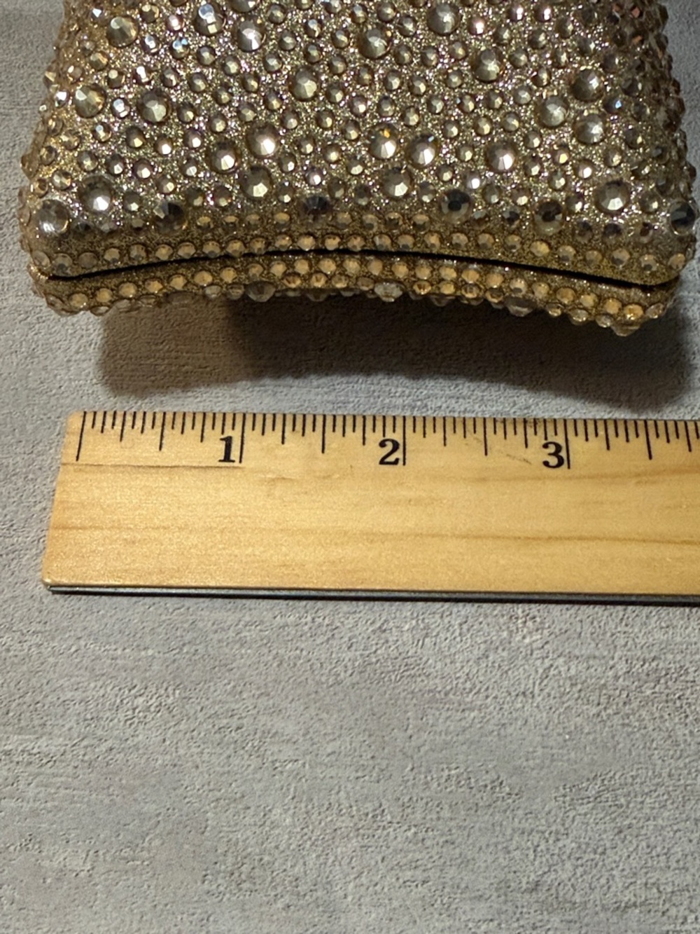 Sparkling Gold Rhinestone Clutch - Picture 11 of 12